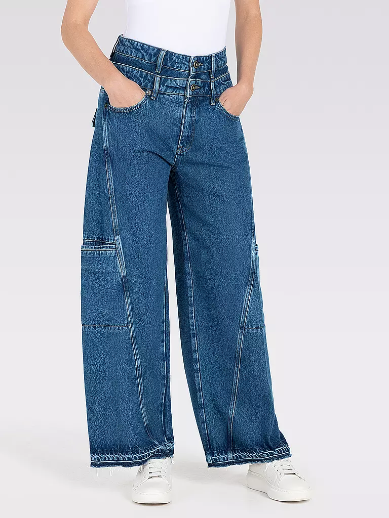 MAC | Jeans Balloon Fit | blau