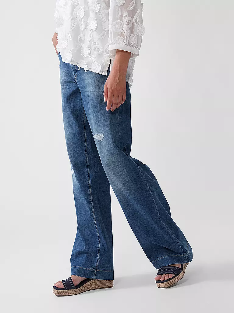 MAC | Jeans Flared Fit RICH PALAZZO | dunkelblau
