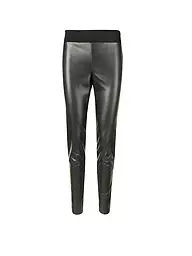 MAC | Leggings in Lederoptik  | schwarz