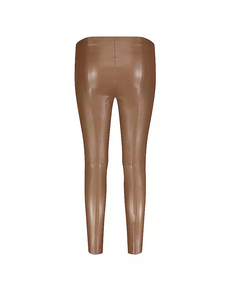 MAC | Leggings in Lederoptik  | Camel