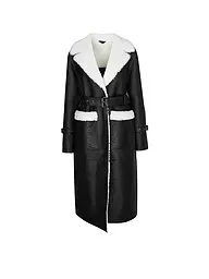 MACKAGE | Shearling Mantel SABREEN | schwarz