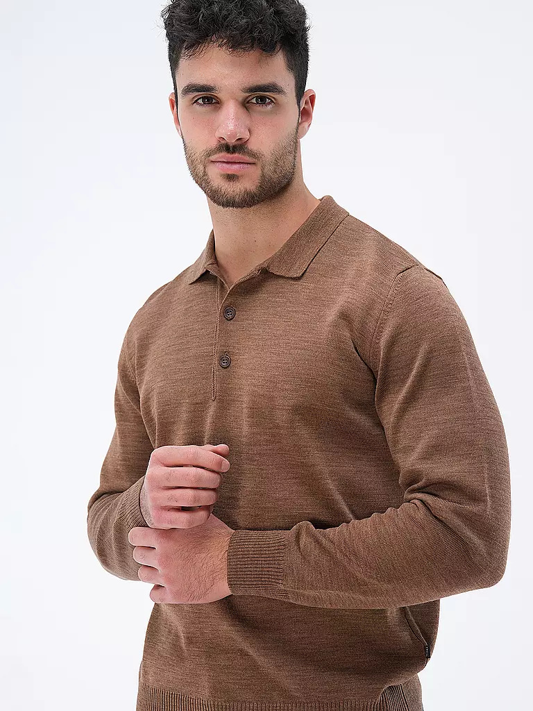 MAERZ | Polo-Pullover | dunkelgrün