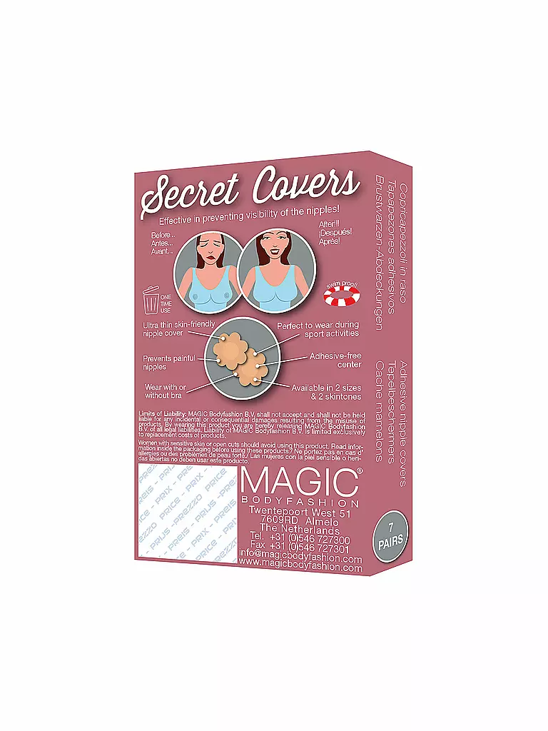 MAGIC BODYFASHION | Secret Cover - Brustwarzen-Abdeckung | hellbraun