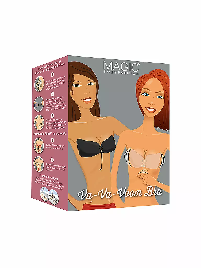 MAGIC BODYFASHION | Va-Va-Voom Klebe-Push Up (Schwarz) | schwarz