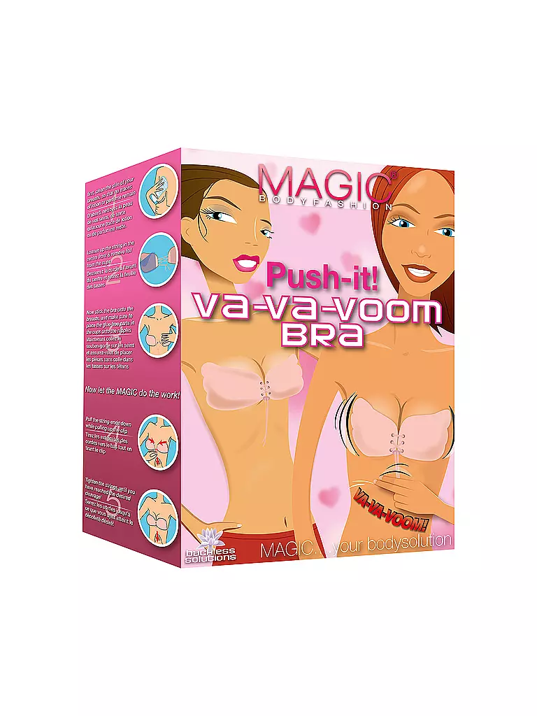 MAGIC BODYFASHION | Va-Va-Voom Klebe-Push Up rose | beige