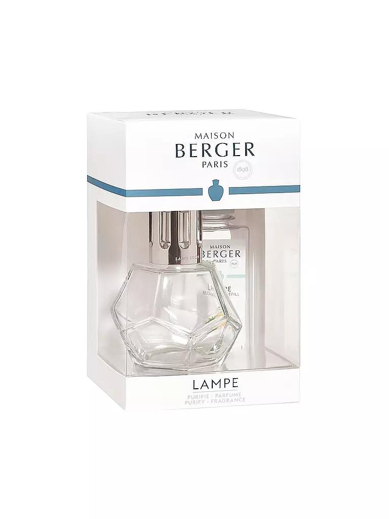 MAISON BERGER PARIS | Flacon Geometry mit Parfum Caresse Cotton 250ml | transparent