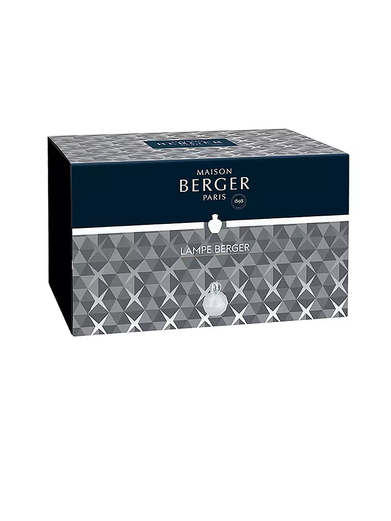 MAISON BERGER PARIS | Lampe Berger Geode Weiß gefrostet | rot
