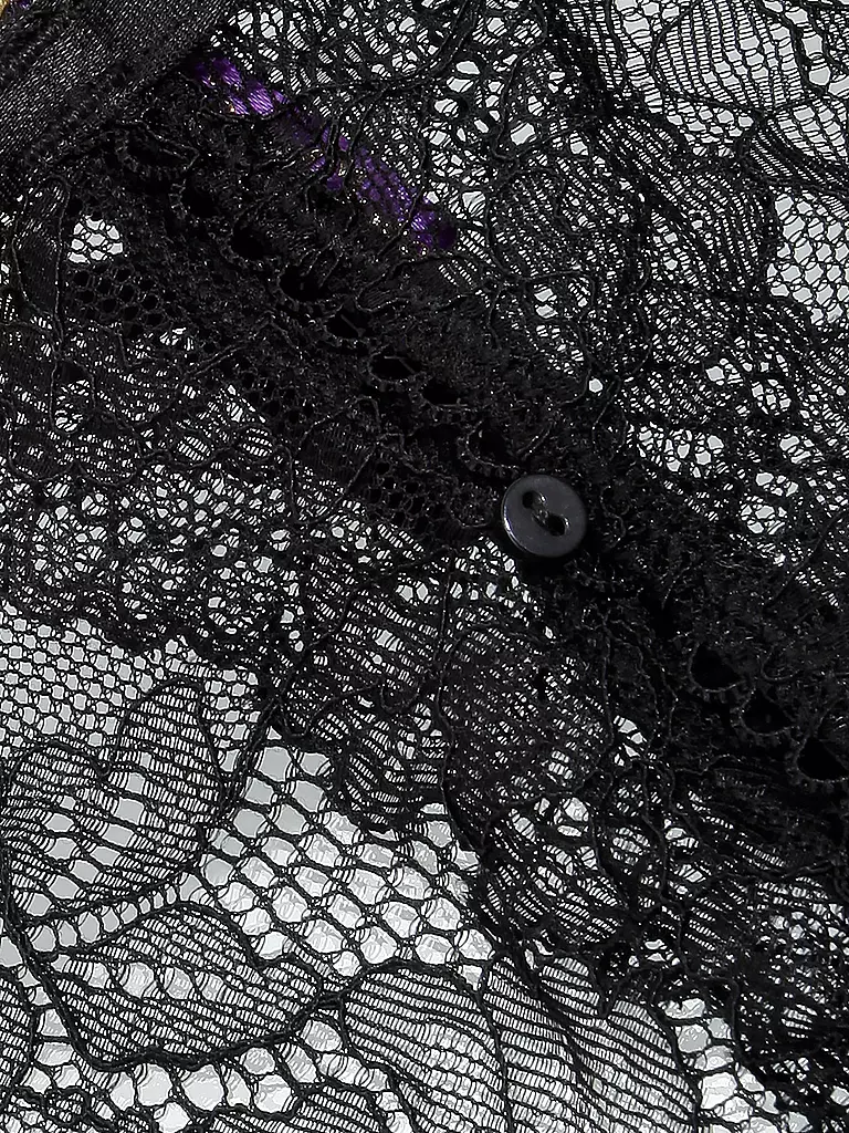 MAISON CLOSE | Spitzenstring mit Halsband | schwarz