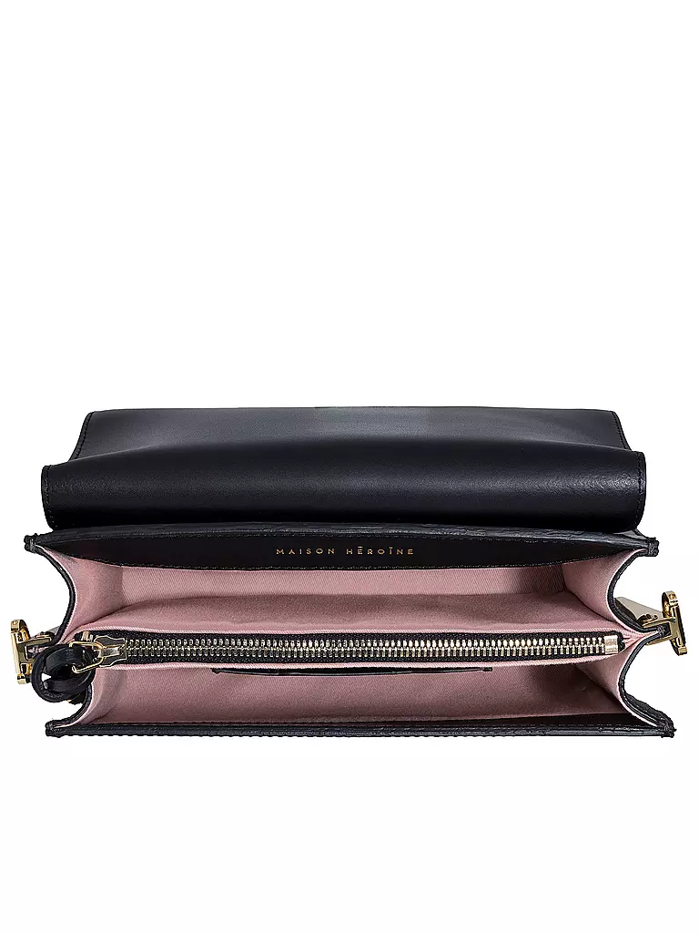 MAISON HEROINE | Ledertasche "Lilia Tablet Mini" | schwarz