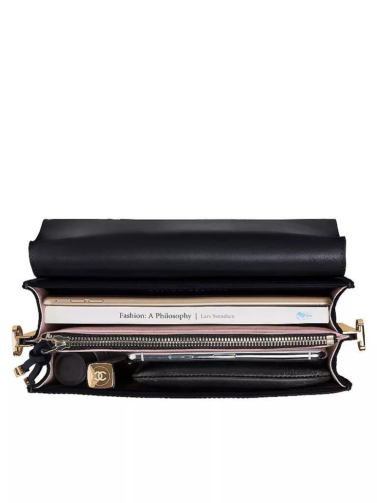 MAISON HEROINE | Ledertasche "Lilia Tablet Mini" | schwarz