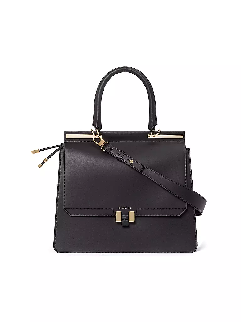 MAISON HEROINE | Ledertasche "Marlene 13" | schwarz