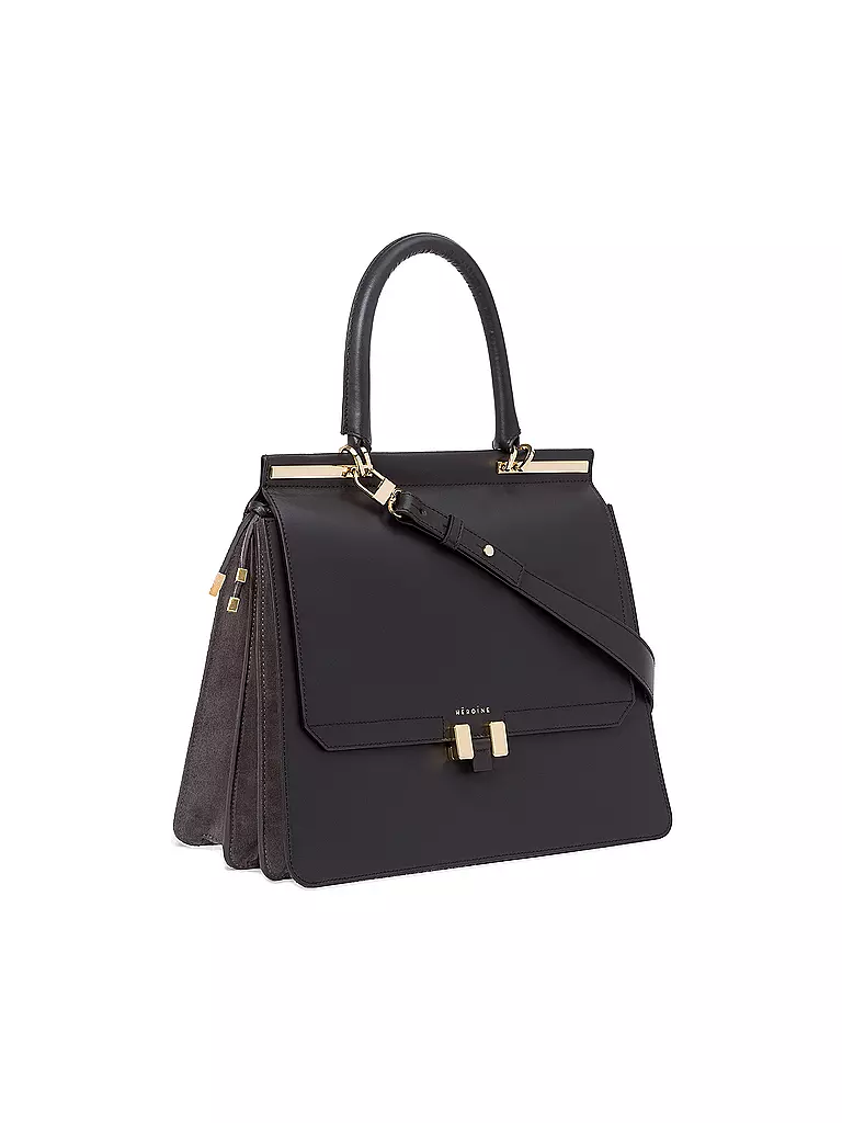 MAISON HEROINE | Ledertasche "Marlene 13" | schwarz
