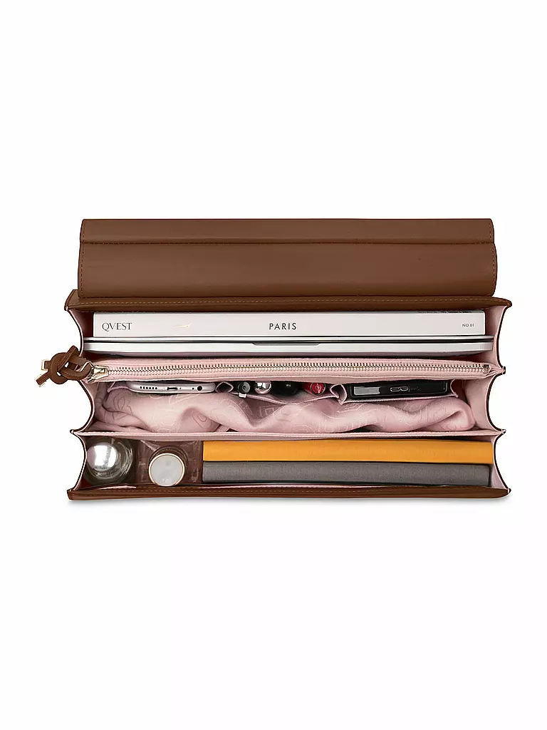 MAISON HEROINE | Ledertasche "Marlene 13" | grau