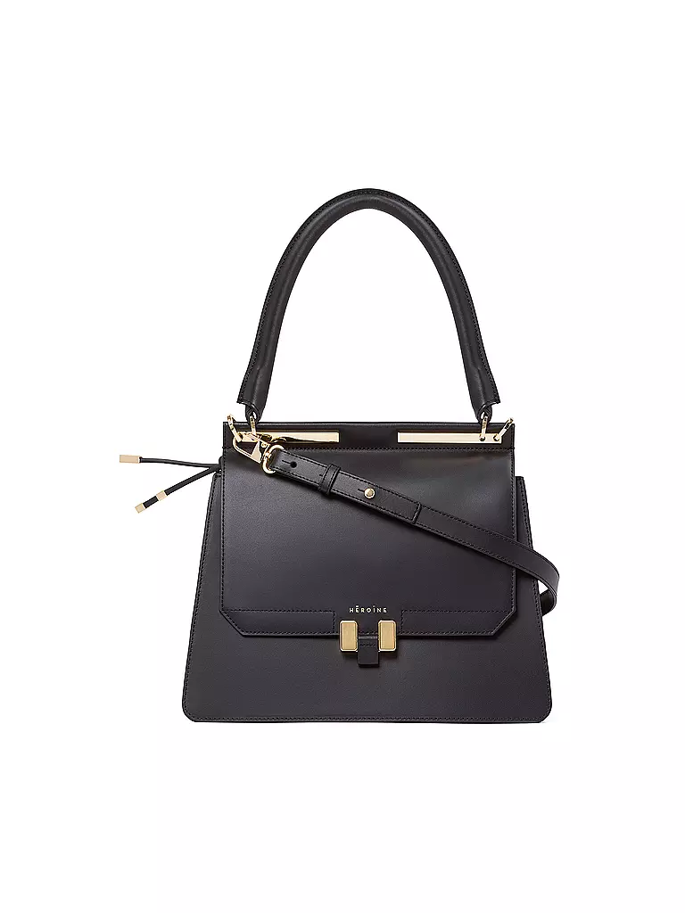MAISON HEROINE | Ledertasche "Marlene Tablet" | schwarz