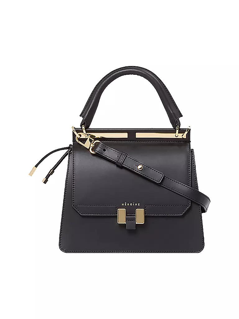 MAISON HEROINE | Ledertasche "Marlene Tablet Mini" | schwarz