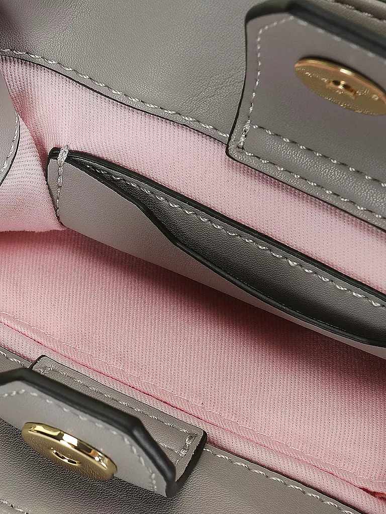 MAISON HEROINE | Ledertasche - Mini Bag Kira Nano | grau