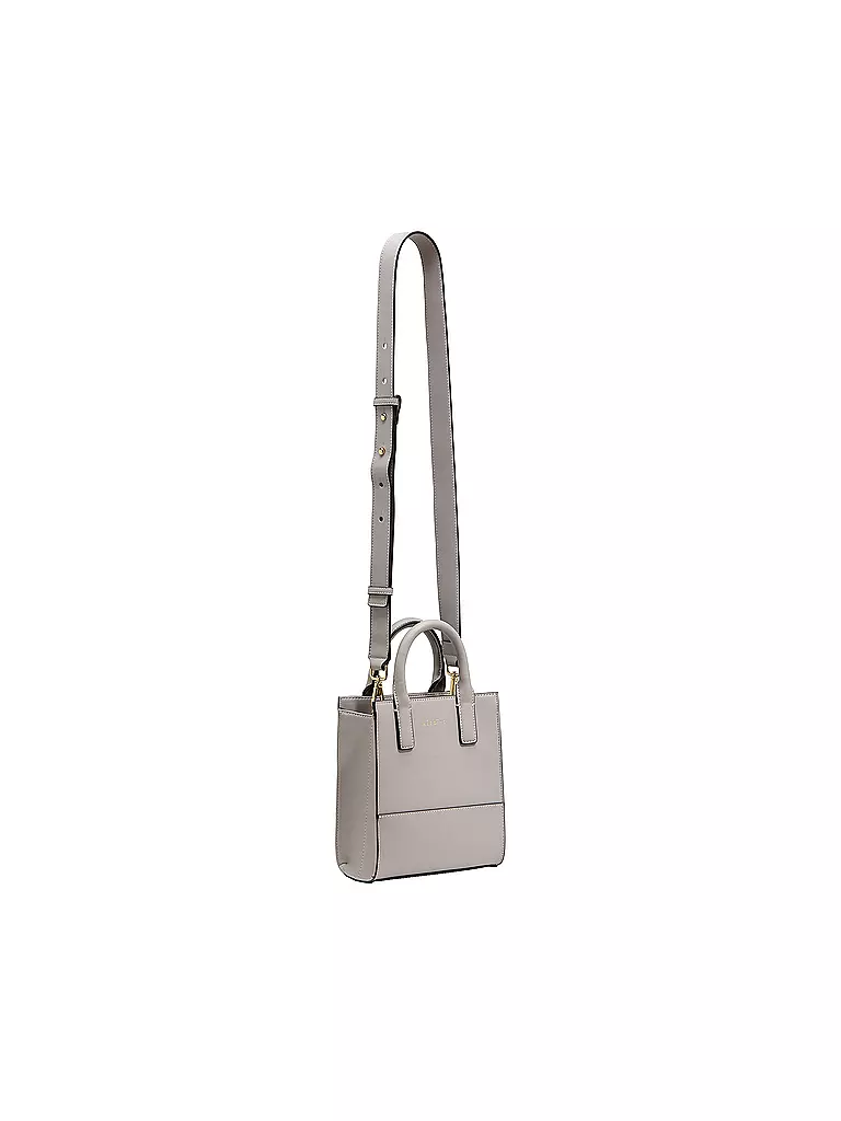 MAISON HEROINE | Ledertasche - Mini Bag Kira Nano | grau