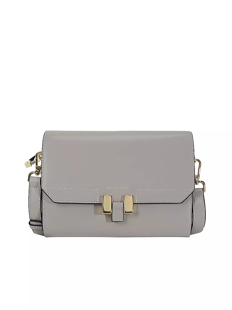 MAISON HEROINE | Ledertasche - Umhängetasche Lilia Tablet | grau