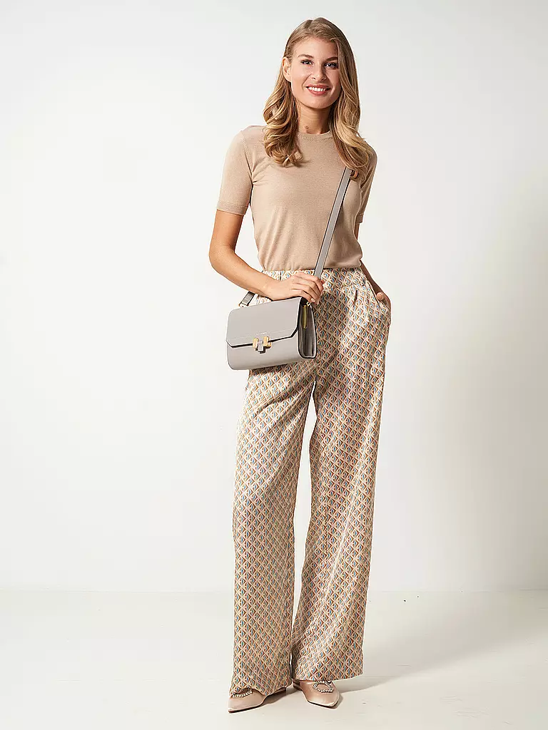 MAISON HEROINE | Ledertasche - Umhängetasche Lilia Tablet | grau