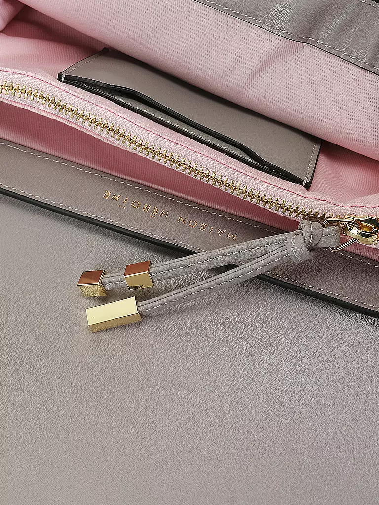 MAISON HEROINE | Ledertasche - Umhängetasche Lilia Tablet | grau