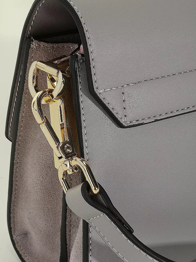 MAISON HEROINE | Ledertasche - Umhängetasche Lilia Tablet | grau