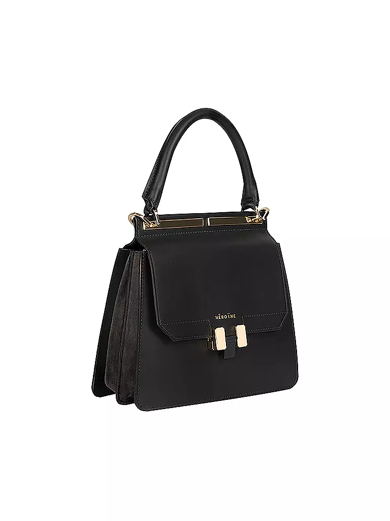 MAISON HEROINE | Ledertasche Marlene Tablet Mini | schwarz