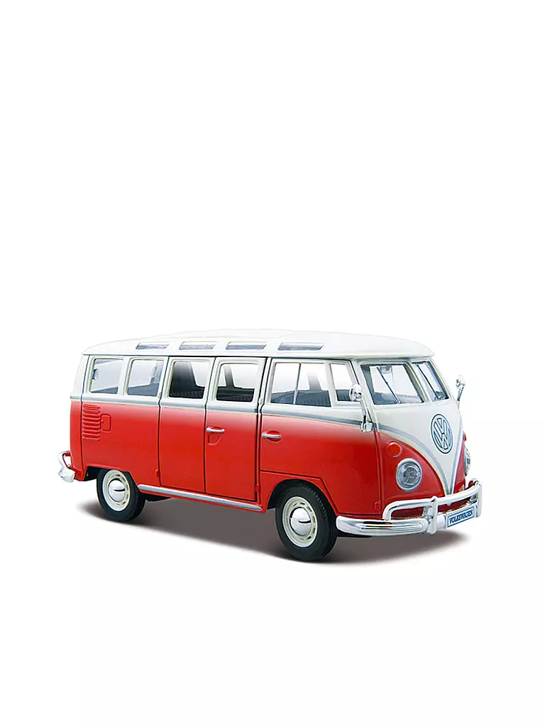 MAISTO | Modellfahrzeug - 1:25 VW Bus Samba | rot