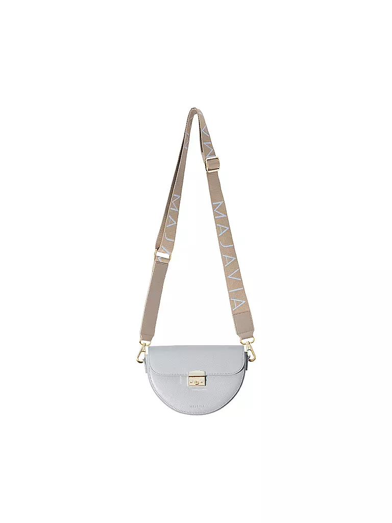 MAJAVIA | Ledertasche - Mini Bag | grau