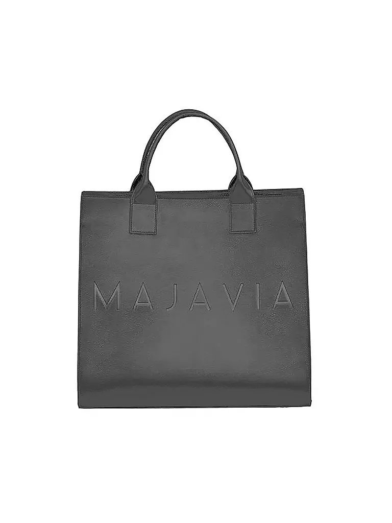 MAJAVIA | Ledertasche - Tote Bag | grau