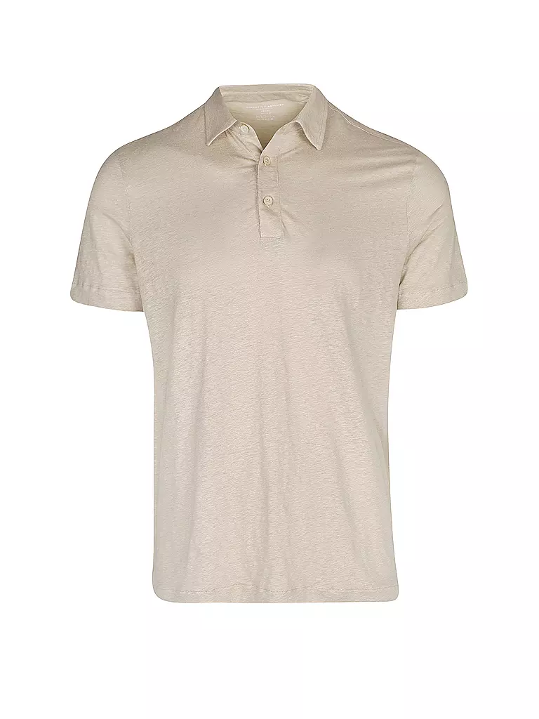 MAJESTIC FILATURES | Leinen Poloshirt | beige