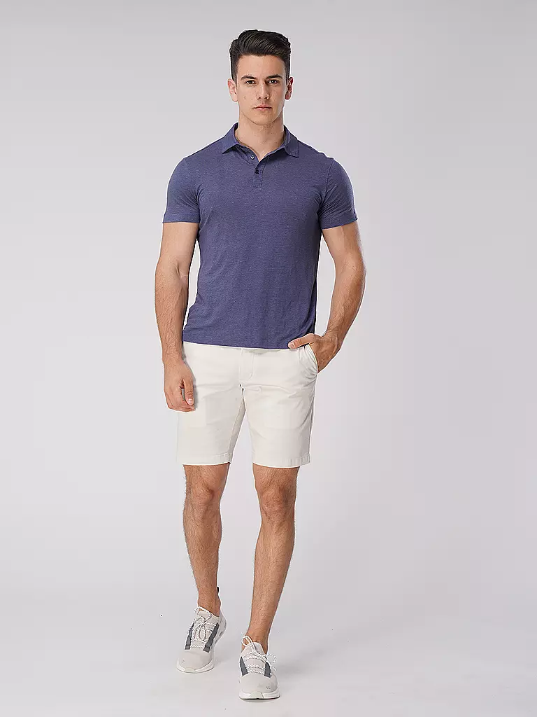 MAJESTIC FILATURES | Leinen Poloshirt | blau