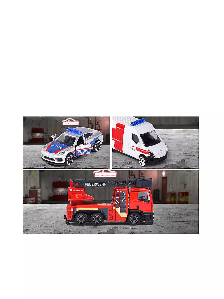 MAJORETTE | SOS Fahrzeug Set Austria Version | keine Farbe