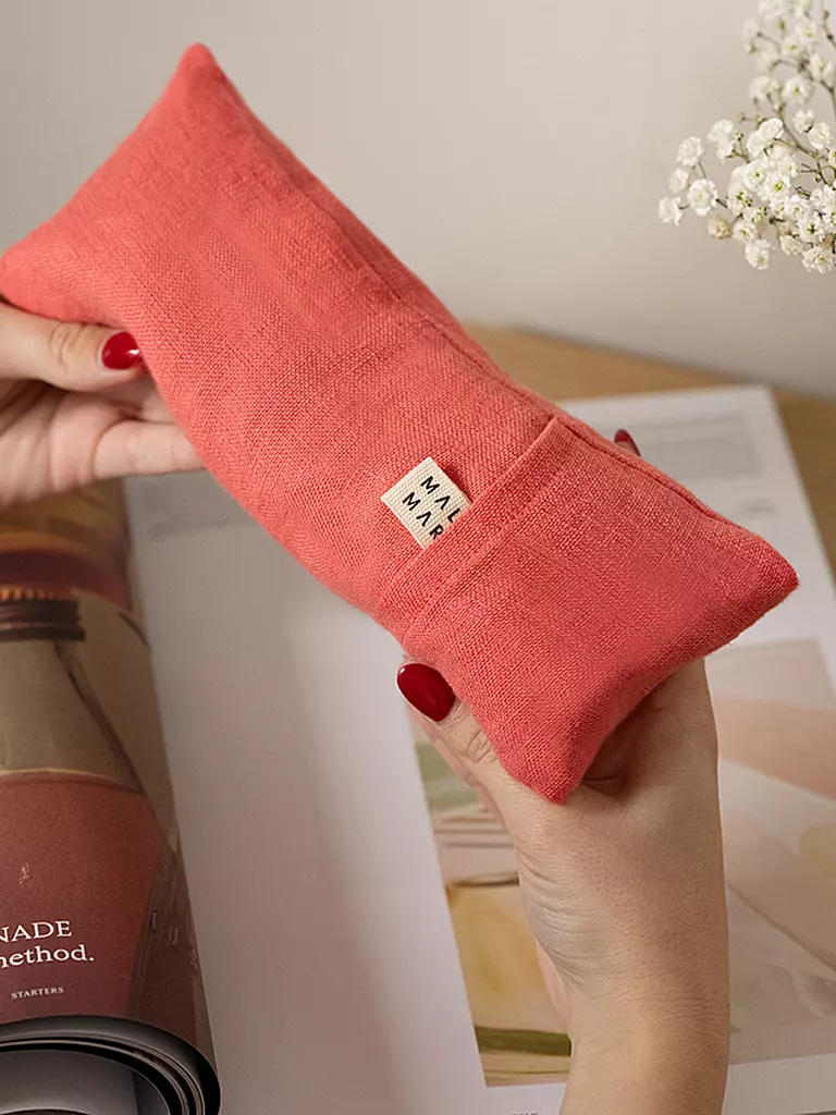 MALOU & MARIUS | Augenkissen Pink-Orange | beige