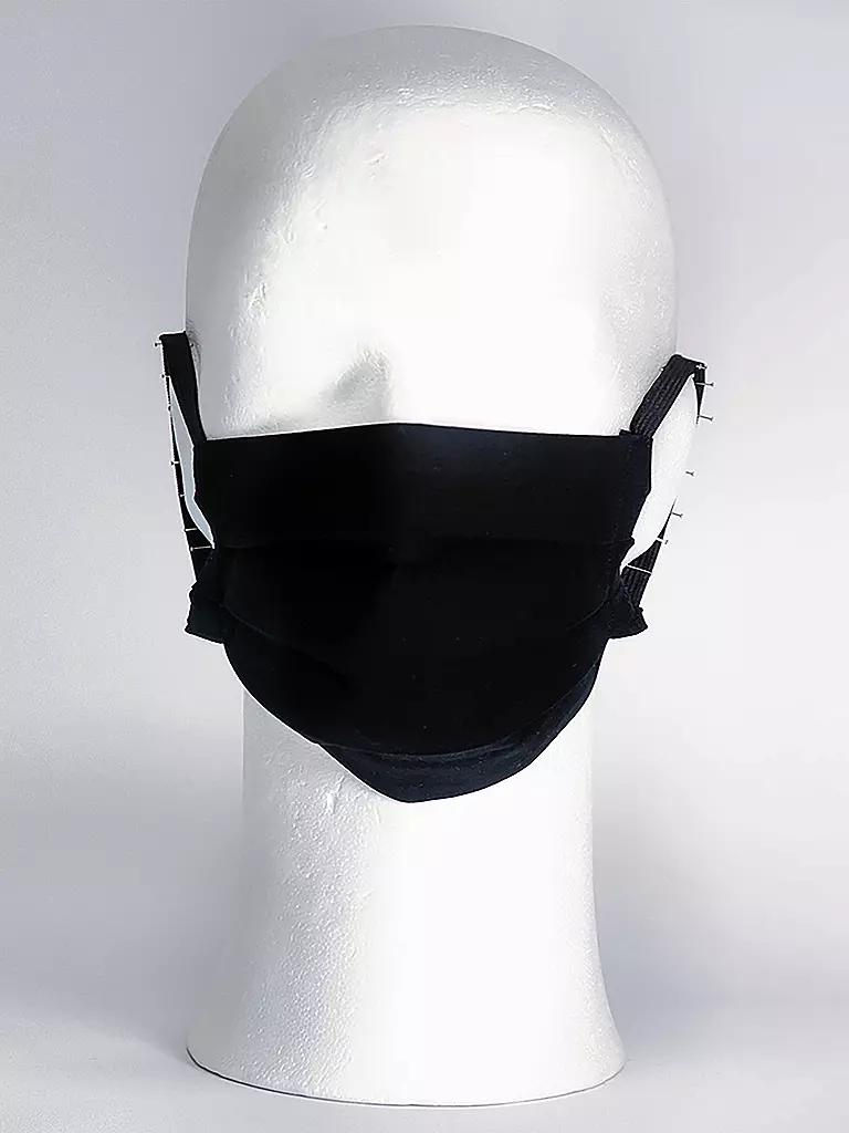 MANUEL ESSL DESIGN | Mund-Nasen-Maske " All Black " | schwarz