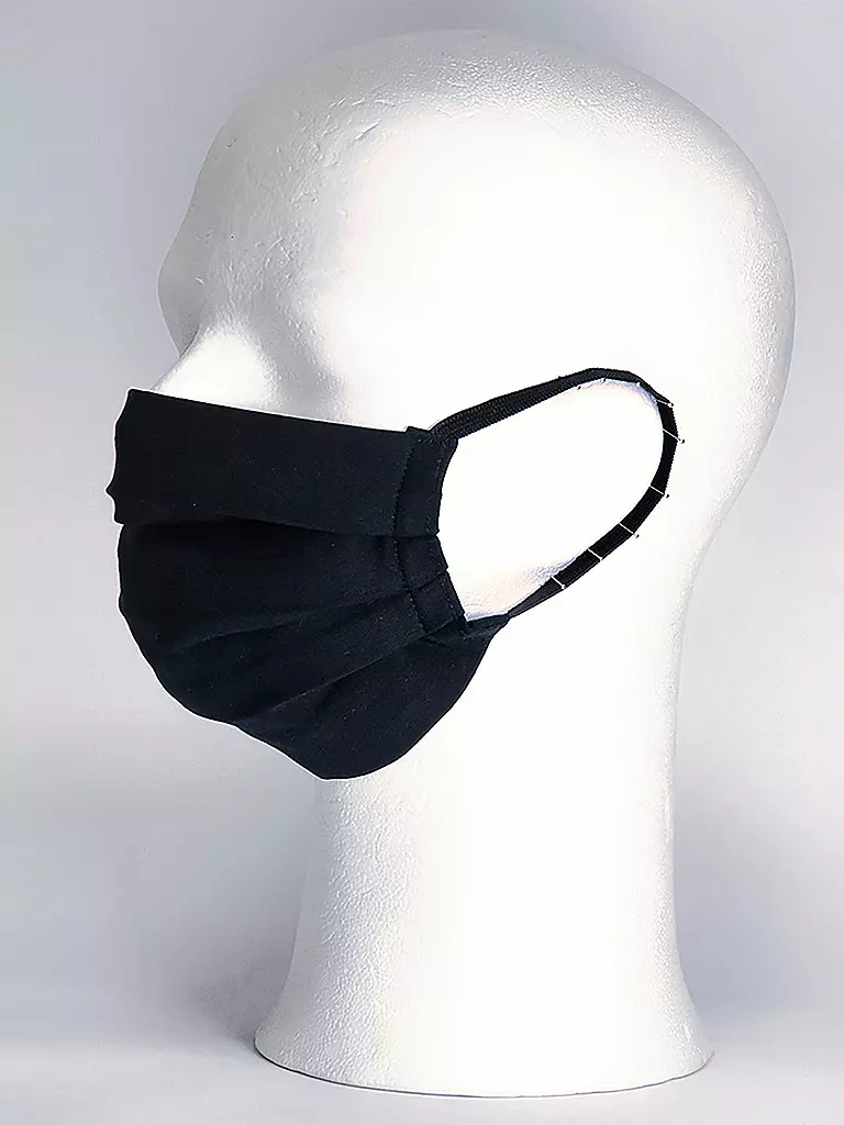 MANUEL ESSL DESIGN | Mund-Nasen-Maske " All Black " | schwarz