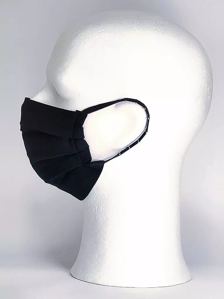MANUEL ESSL DESIGN | Mund-Nasen-Maske " All Black " | schwarz