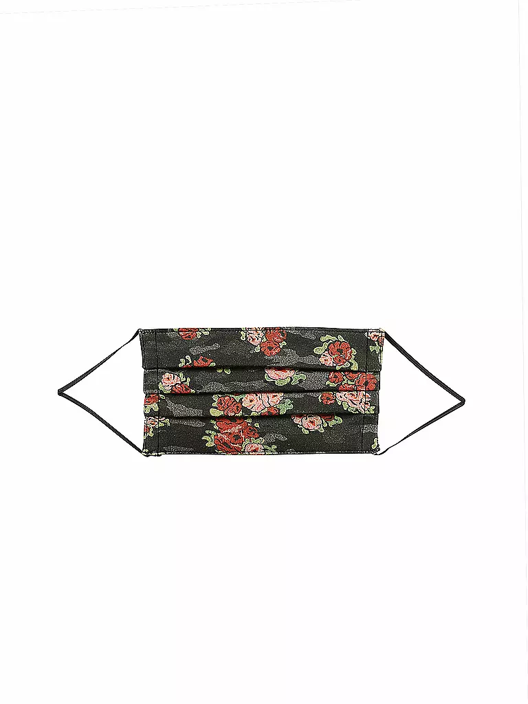 MANUEL ESSL DESIGN | Mund-Nasen-Maske " Roses Black " | schwarz
