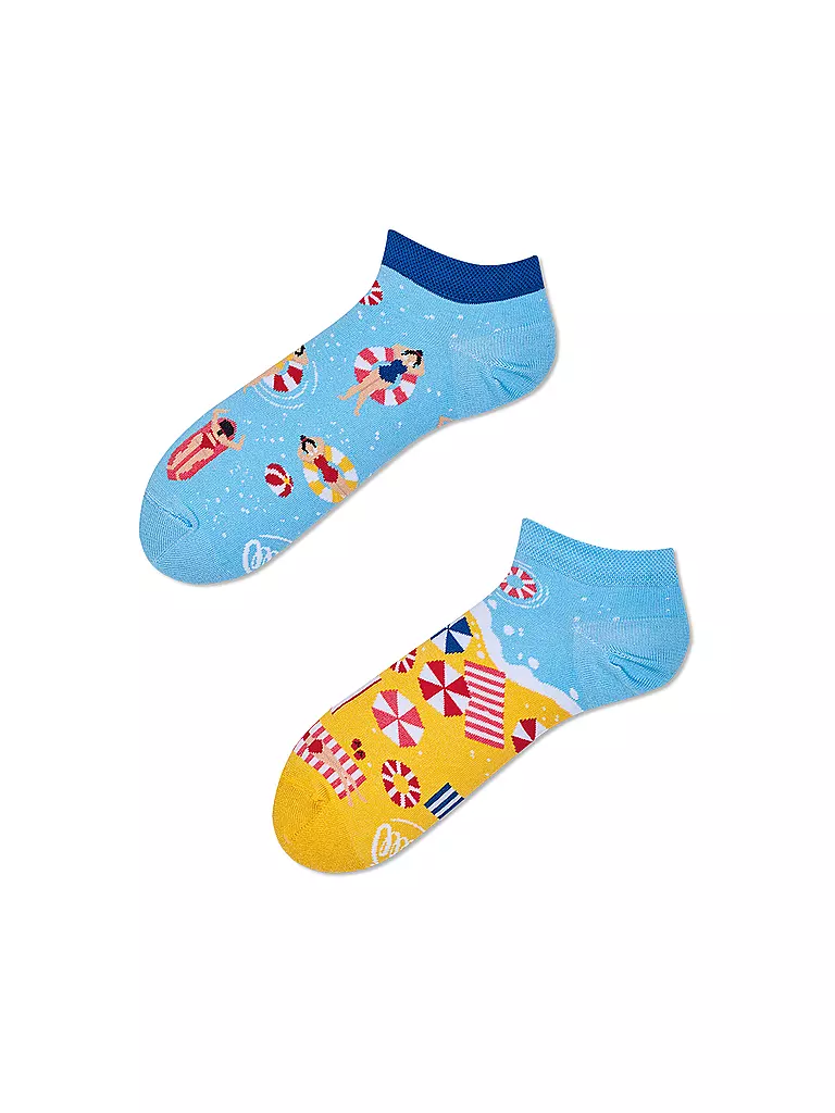 MANY MORNINGS | Damen Sneaker Socken BEACH, PLEASE blau | blau