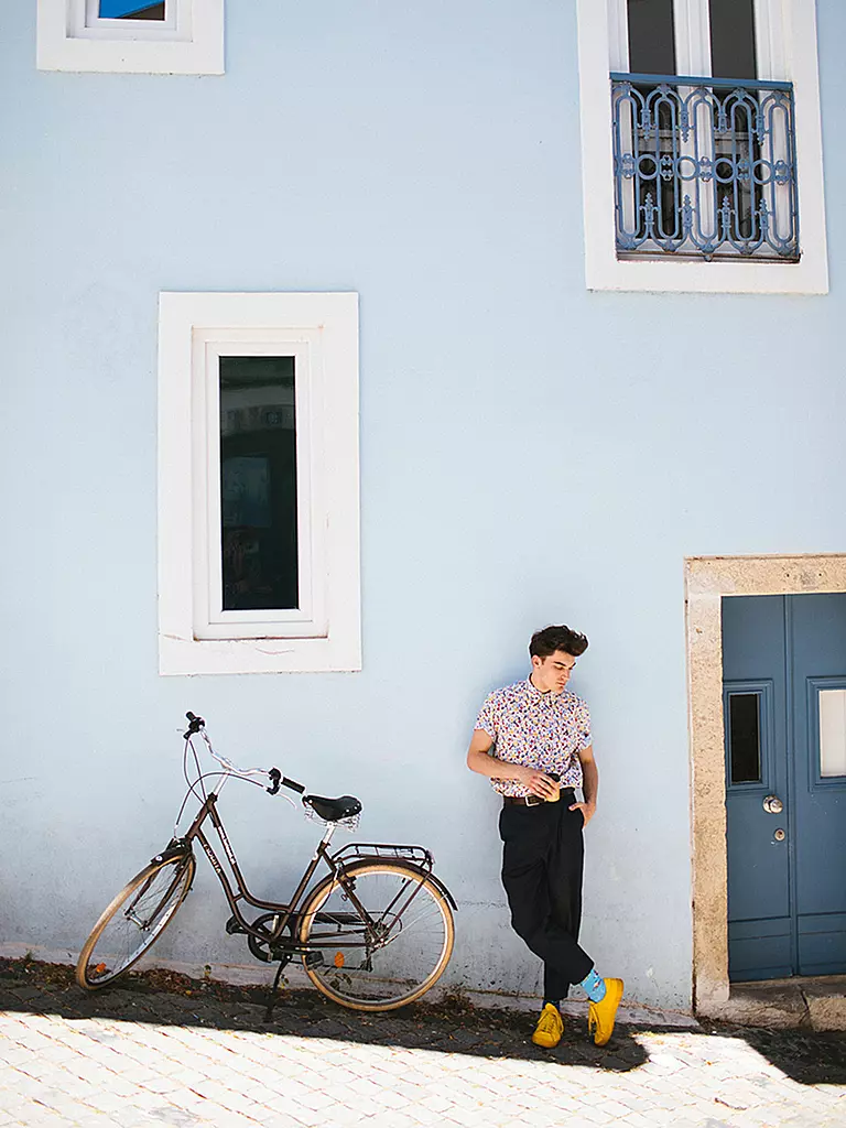 MANY MORNINGS | Herren Socken THE BICYCLES blau | blau