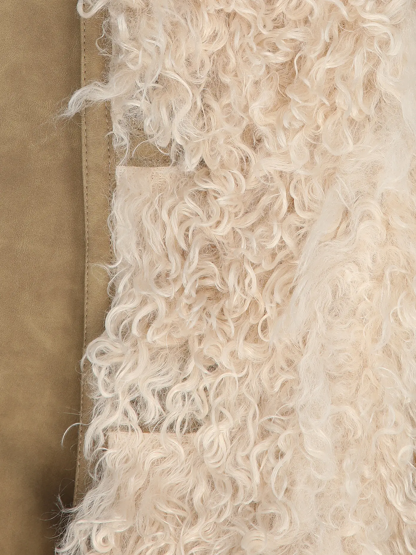MARANT ETOILE | Mantel in Felloptik CLEA | beige