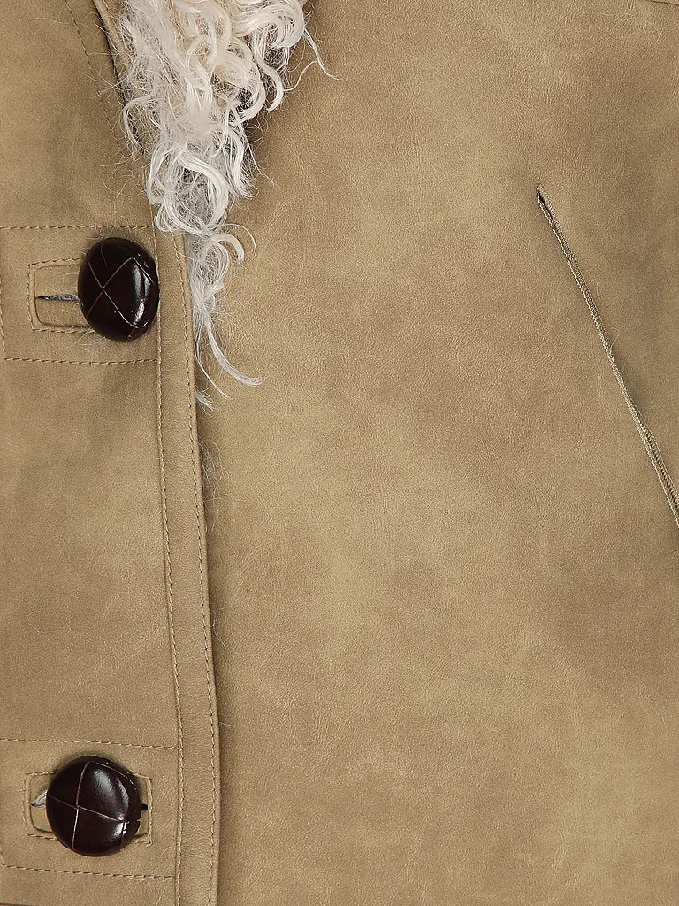 MARANT ETOILE | Wendegilet in Felloptik CLARA | beige