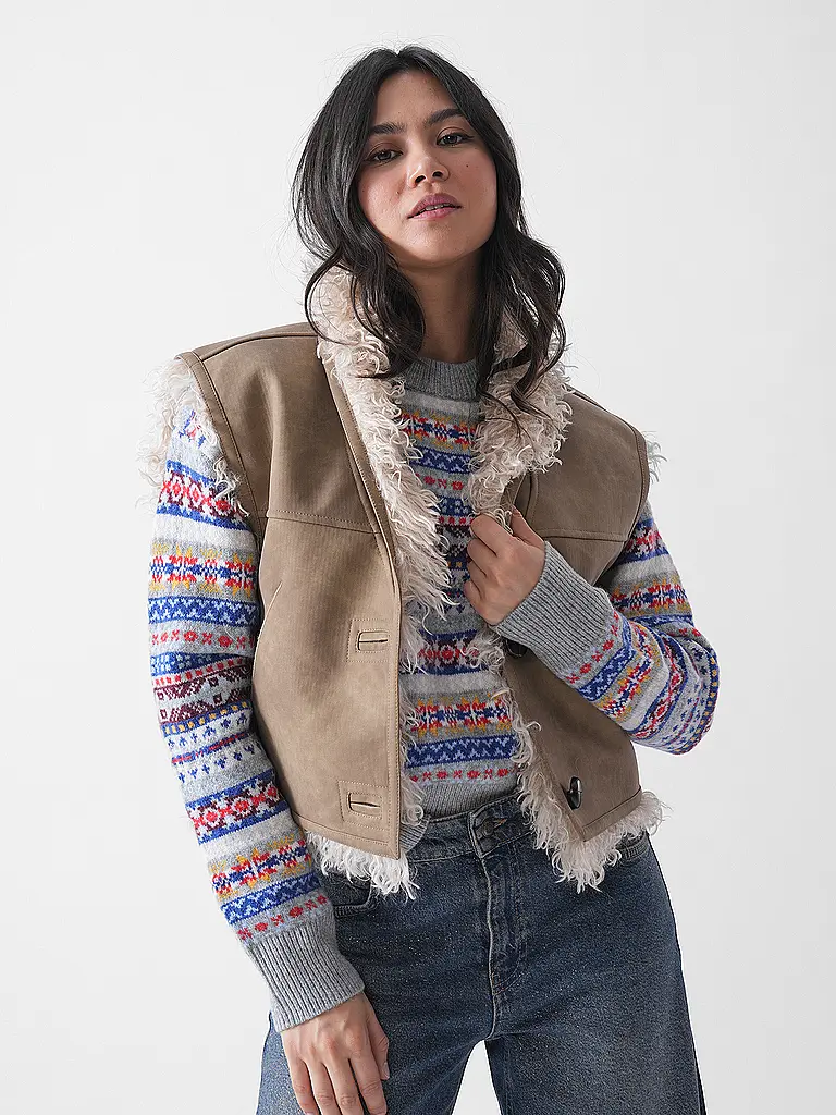MARANT ETOILE | Wendegilet in Felloptik CLARA | 