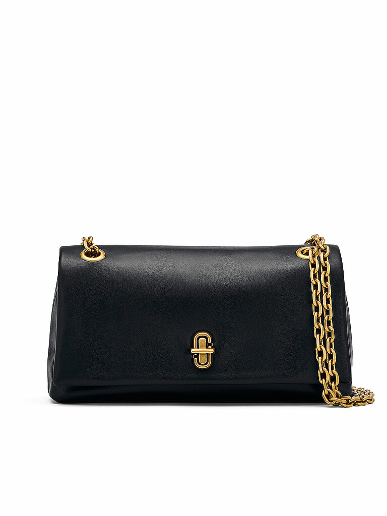 MARC JACOBS Ledertasche - Mini Bag THE DUAL CHAIN WALLET schwarz