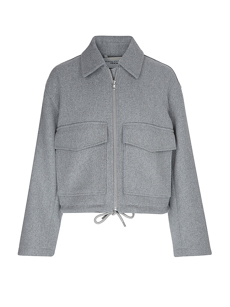 MARC O'POLO DENIM Wolljacke grau | M