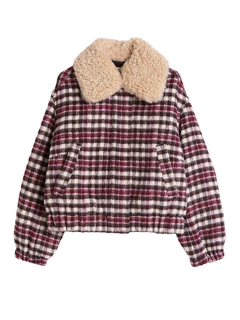 MARC O'POLO DENIM Wolljacke dunkelrot | L