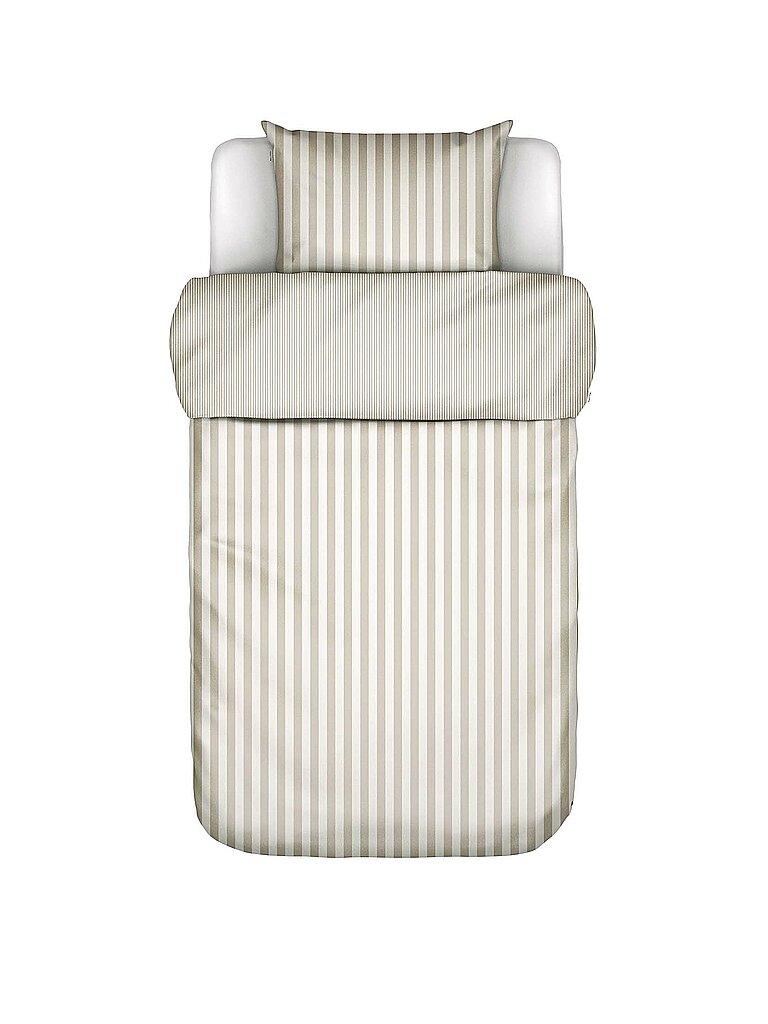 MARC O'POLO HOME Satin Bettwäsche CLASSIC STRIPE 70x90cm/140x200cm Oatmel beige