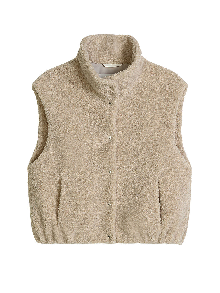 MARC O'POLO Gilet in Felloptik grau | 32