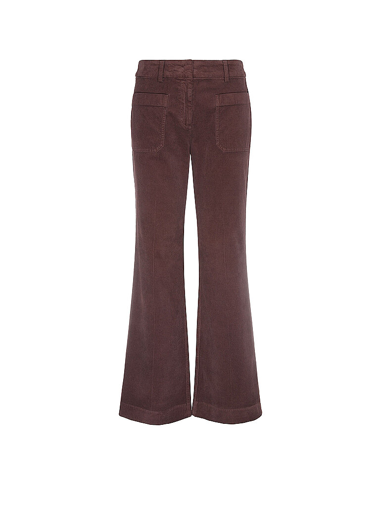 MARC O'POLO Hose Flared Fit dunkelrot | 32
