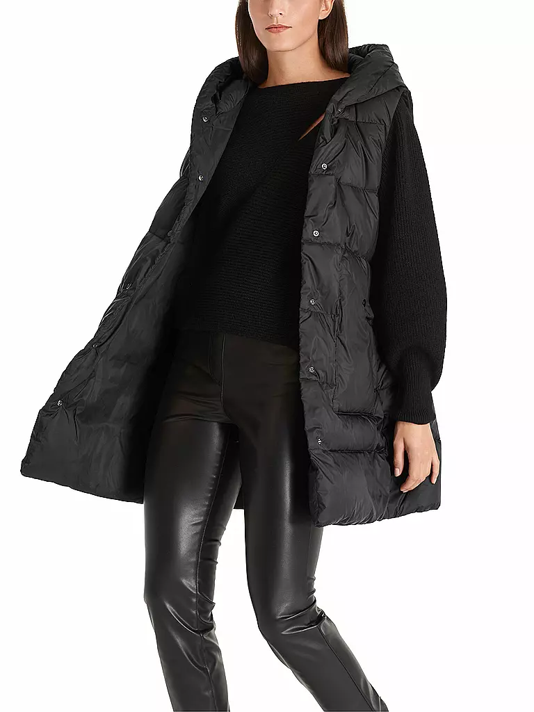 MARC CAIN  | Daunensteppgilet  | schwarz