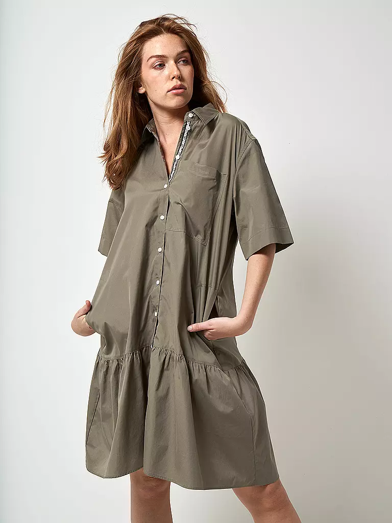 MARC CAIN | Hemdblusenkleid | grün